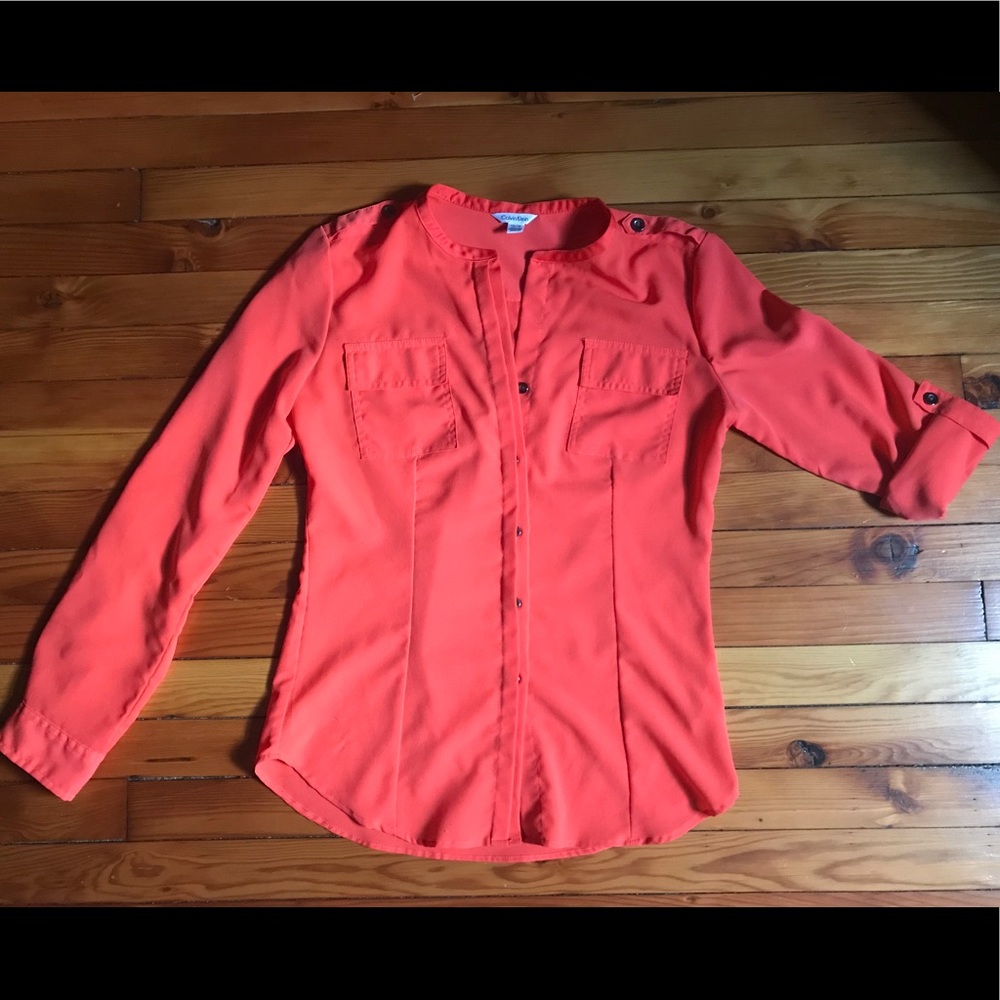 Calvin Klein Orange Blouse